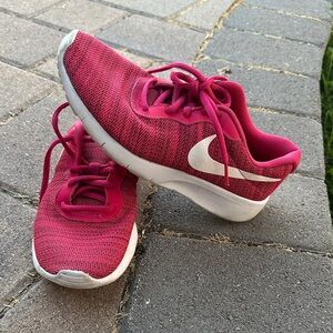 Nike Women's Fuchsia and White Athletic Shoes
